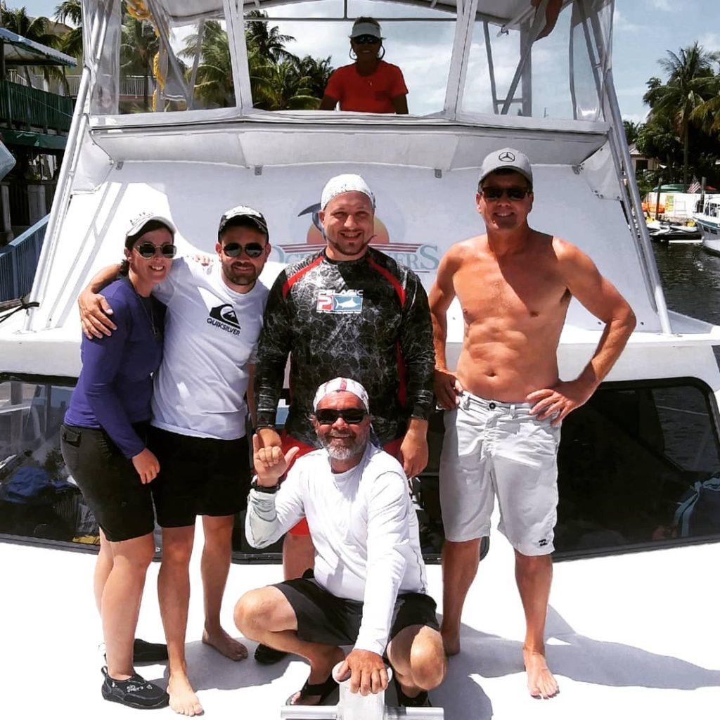 Scuba Divers on Dive Boat